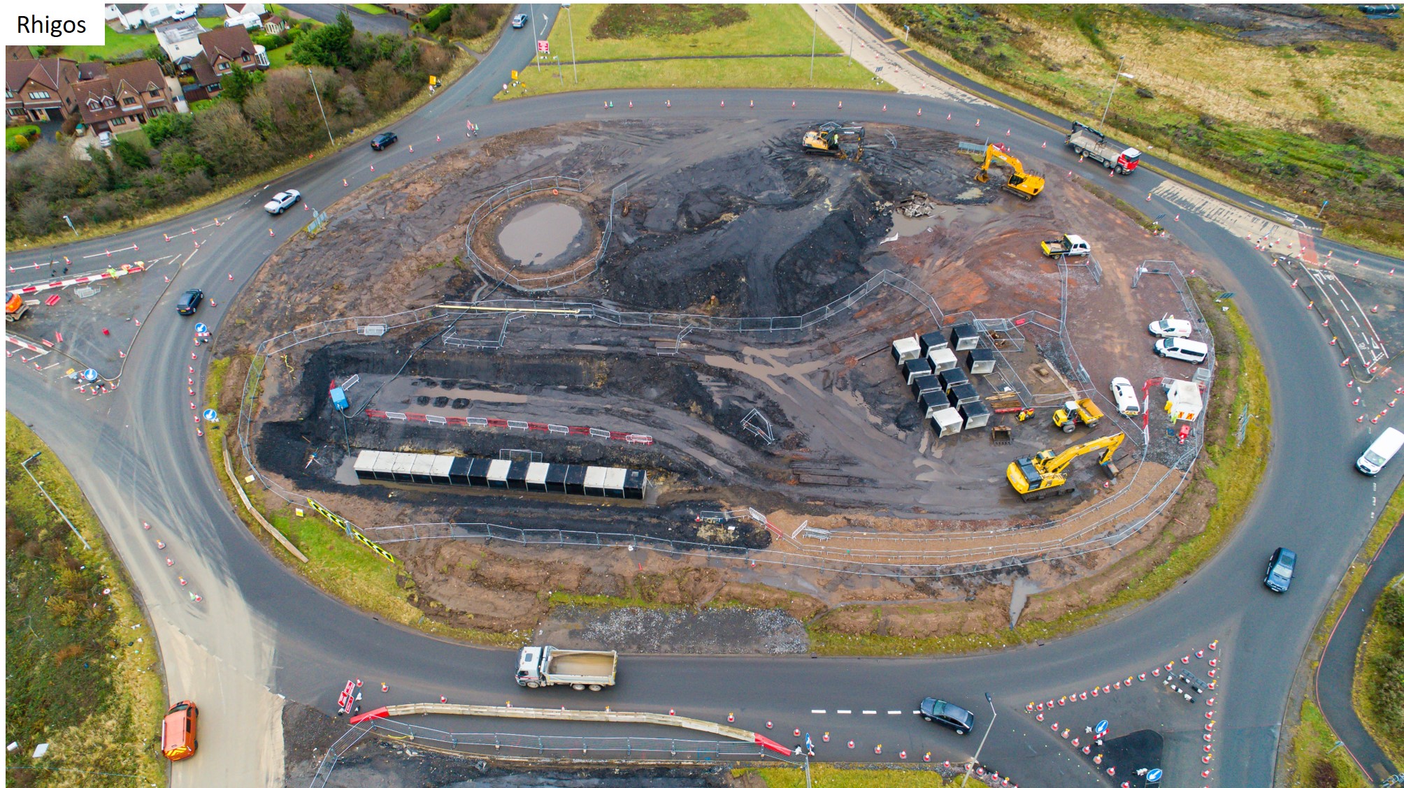 A465 section 5 and 6 Rhigos junction Rhigos road A465 roundabout